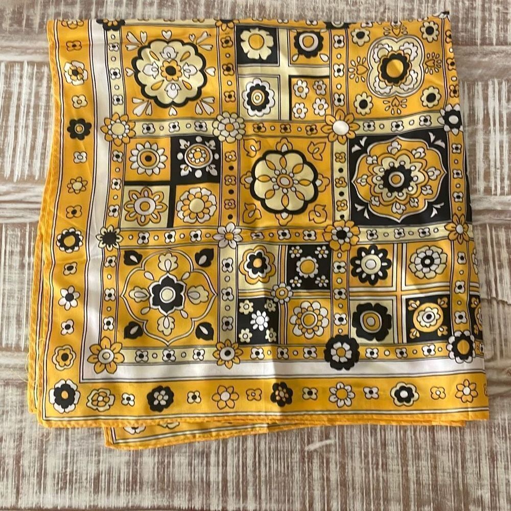 Vintage flowered scarf